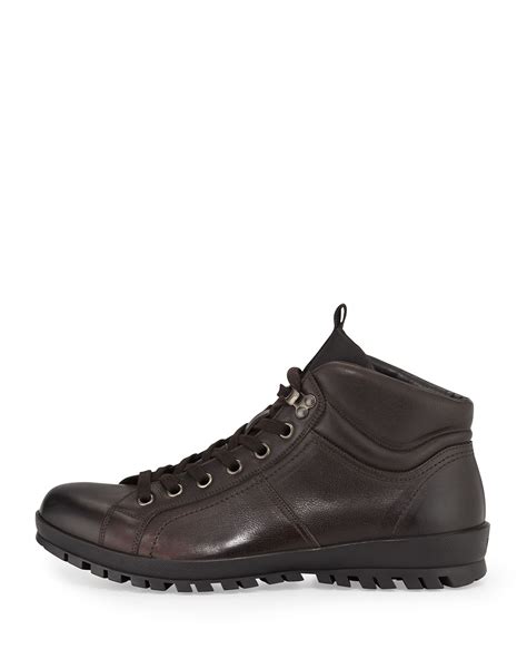 prada mens hiking boots|Prada thigh high boots.